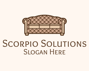 Retro Sofa Furniture logo design