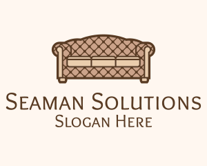 Retro Sofa Furniture logo design