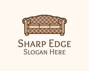 Retro Sofa Furniture logo design