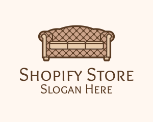 Retro Sofa Furniture logo design