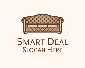 Retro Sofa Furniture logo design