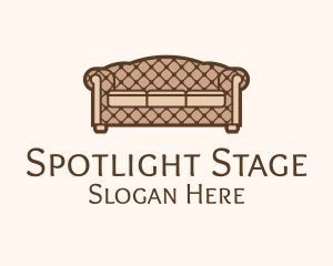 Retro Sofa Furniture logo design