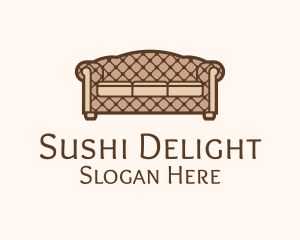 Retro Sofa Furniture logo design