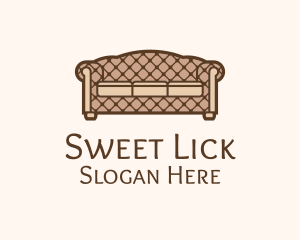 Retro Sofa Furniture logo design