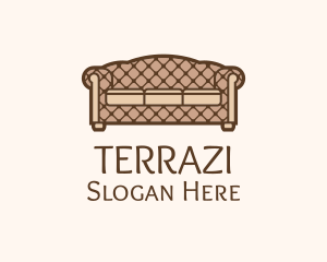 Retro Sofa Furniture logo design