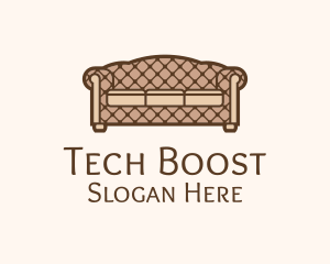 Retro Sofa Furniture logo design