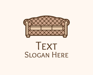 Retro Sofa Furniture logo design