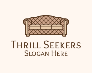 Retro Sofa Furniture logo design