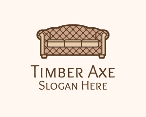 Retro Sofa Furniture logo design