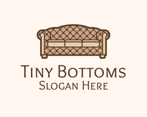 Retro Sofa Furniture logo design