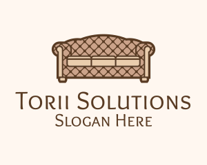 Retro Sofa Furniture logo design