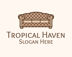 Retro Sofa Furniture logo design