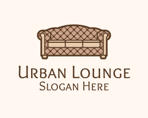 Lounge - Retro Sofa Furniture logo design