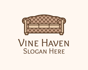 Retro Sofa Furniture logo design