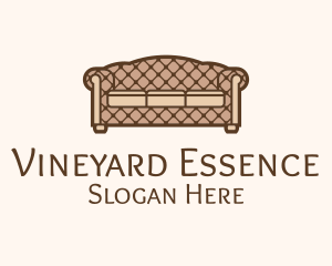 Retro Sofa Furniture logo design