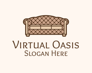 Retro Sofa Furniture logo design