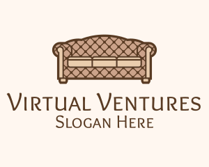 Retro Sofa Furniture logo design