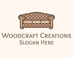 Retro Sofa Furniture logo design