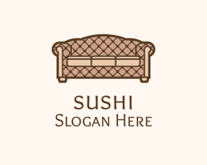 Retro Sofa Furniture logo design