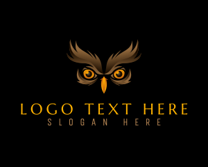 Bird - Safari Owl Eyes logo design