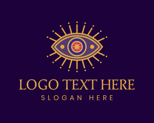 Fortune Telling - Spiritual Tarot Eye logo design