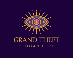 Fortune Telling - Spiritual Tarot Eye logo design