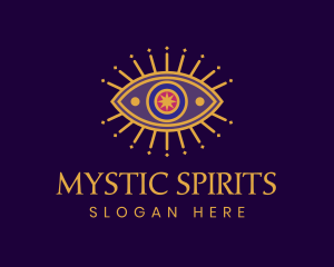 Spiritual Tarot Eye logo design