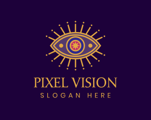 Spiritual Tarot Eye logo design