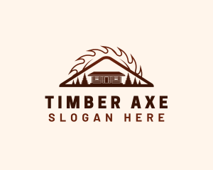 Cabin Lumber Woodwork logo design