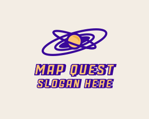 Planetary Orbit Galaxy logo design