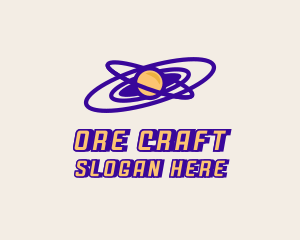 Planetary Orbit Galaxy logo design