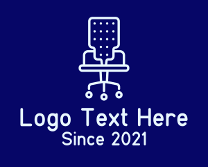 Home Fixture - Cushion Office Chair logo design