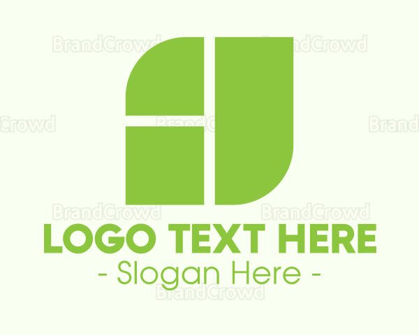 Abstract Leaf Nature Business Logo