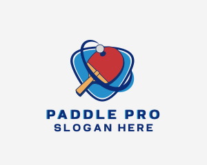 Paddle - Pingpong Paddle Sports logo design