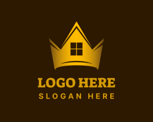 Luxe - Gold Crown Real Estate logo design