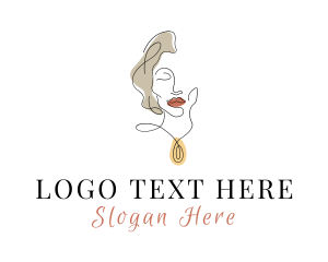 Earrings - Luxury Jewelry Fashion logo design