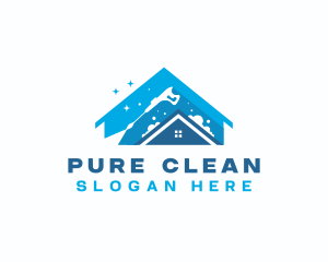 Pressure Washer Cleaning logo design