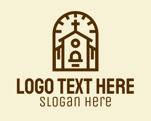 God - Catholic Cathedral Church logo design