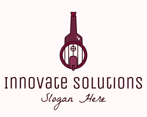 Wine Tasting - Wine Barrel Bottle logo design