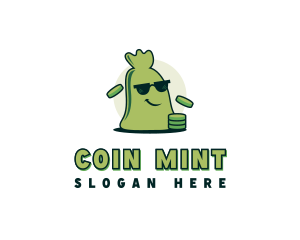 Coins - Money Coins Cartoon logo design