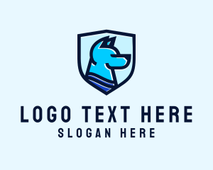 Hound - Security Shield Dog logo design