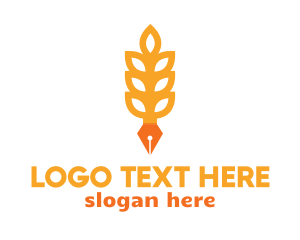 Copywriter - Rice Grain Pen logo design