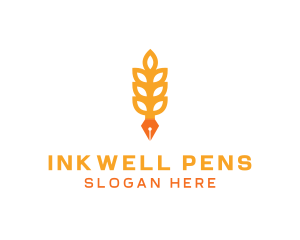 Pen - Rice Grain Pen logo design