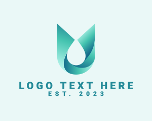 Mineral - Abstract Aqua Water Droplet logo design