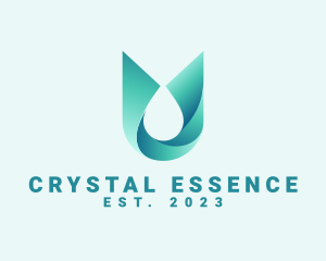 Mineral - Abstract Aqua Water Droplet logo design