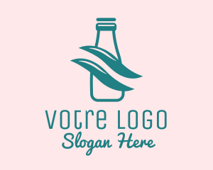 Simple Milk Bottle Logo