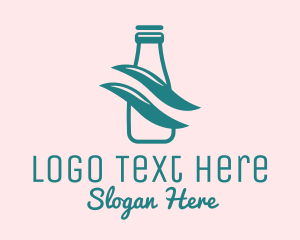 Simple Milk Bottle Logo