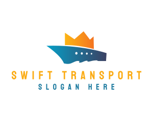 Transporation - Ship Crown Cruise logo design