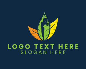 Human - Organic Beauty Wellness logo design