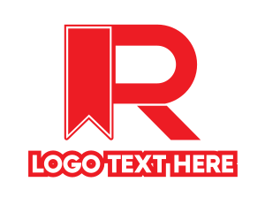Bookkeeper - Red Ribbon R logo design